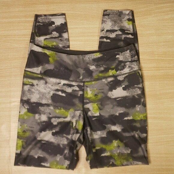 Eddie Bauer Womens Grey Geometric Athletic Leggings Medium - Picture 2 of 6